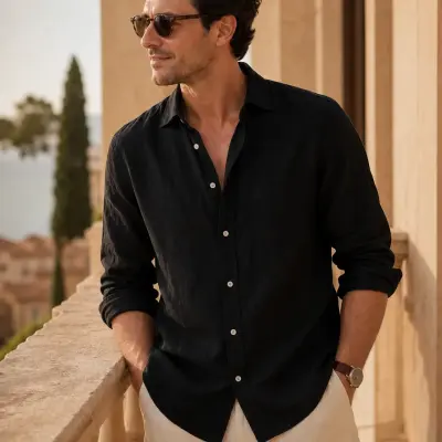 Mediterranean Pure Linen Shirt