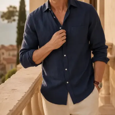 Coastal Breeze Linen Shirt