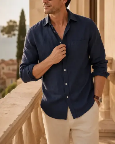 Coastal Breeze Linen Shirt