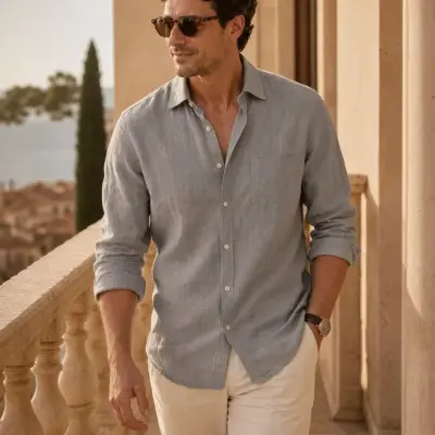 Modern Leisure Linen Shirt