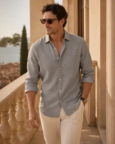 Modern Leisure Linen Shirt