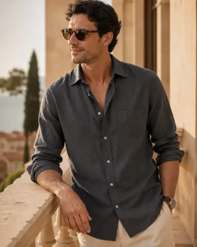 Classic Tailored Linen Shirt