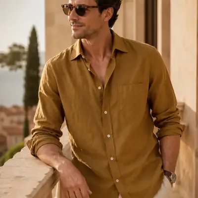 Sunset Resort Linen Shirt