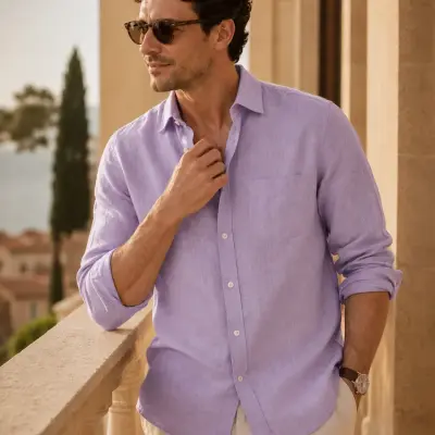 Sorrento Resort Linen Shirt