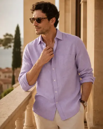 Sorrento Resort Linen Shirt