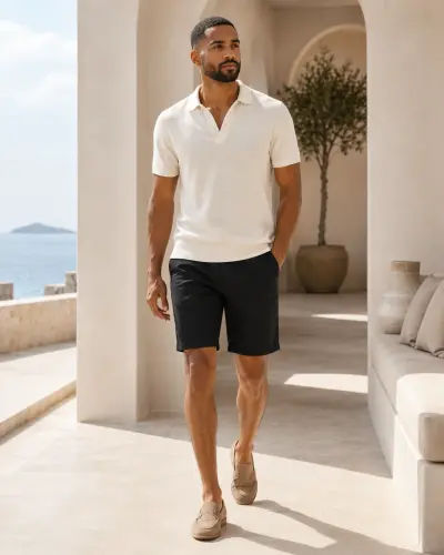 Regular-Fit Pure Linen Shorts